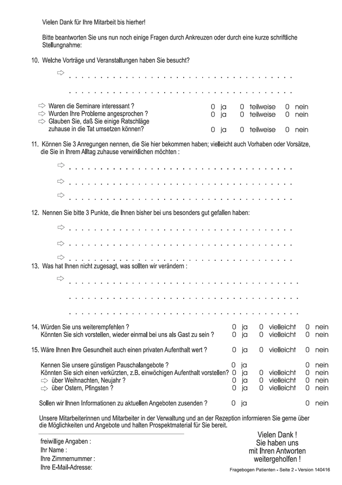 Patientenzufriedenheit